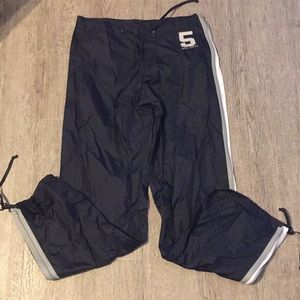 Dkny active nylon track pant navy small new